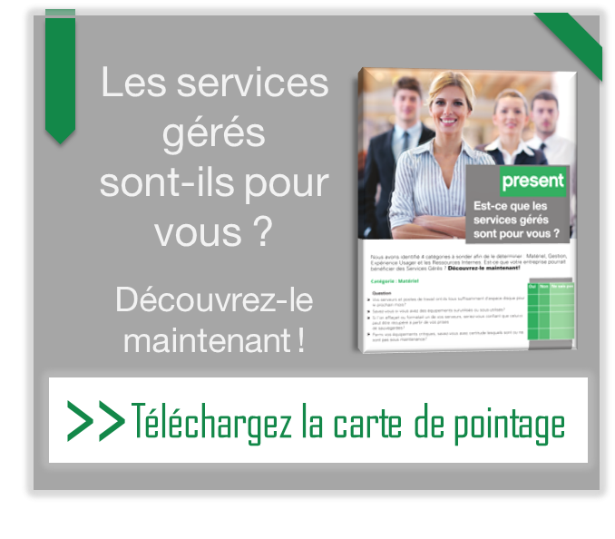 Les services gérés en TI - comprendre s'ils sont faits pour votre entreprise - checklist - carte de pointage