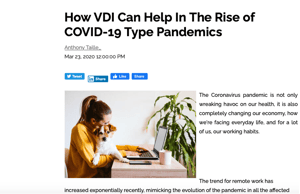 How VDI can help In the rise of covid 19 types Pandemics